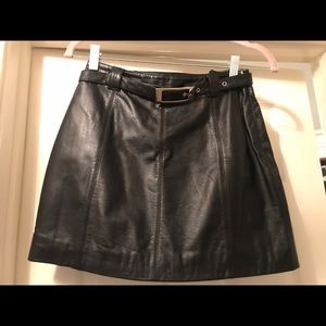 Leather skirt